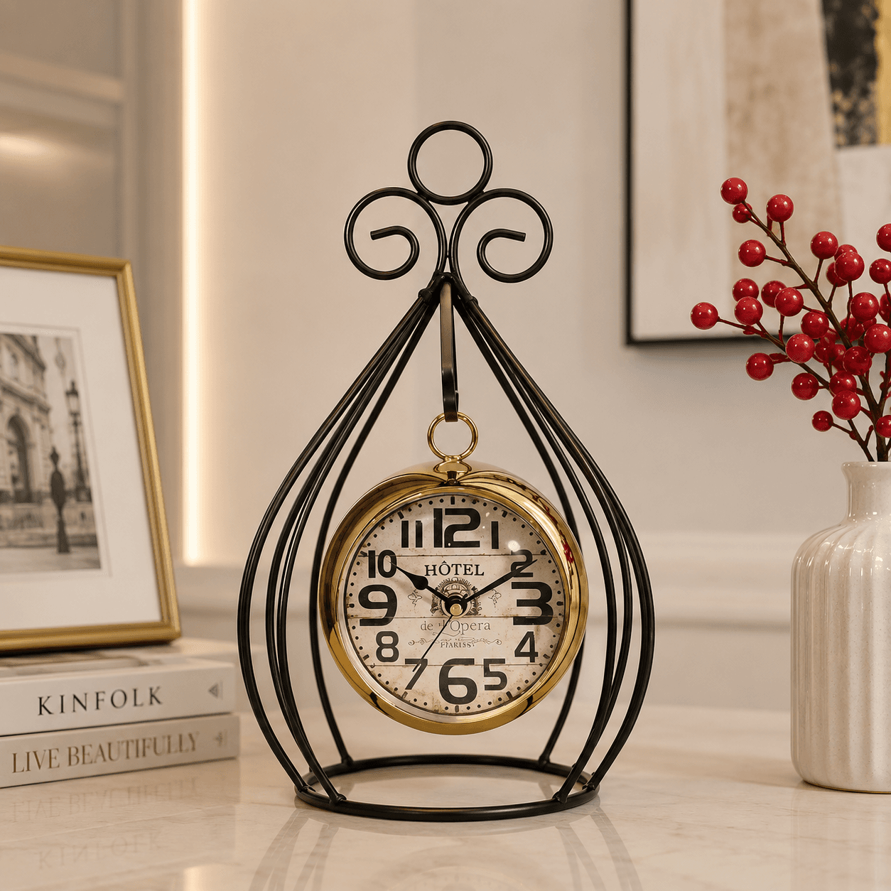 Horloge Cage Vintage Luxe