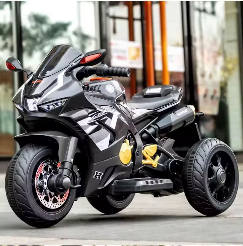 Moto Électrique Enfant “Speed Racer” – 3 Roues Premium 🏍️