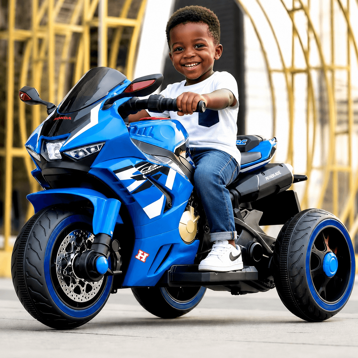 Moto Électrique Enfant 3 Roues – Modèle Sport Premium