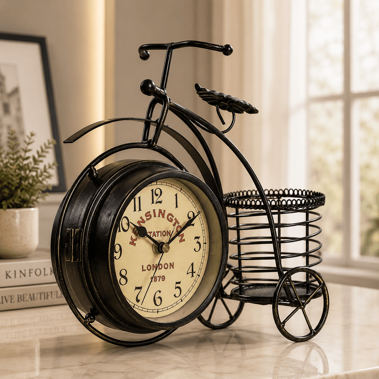 Horloge Vélo Vintage Décor