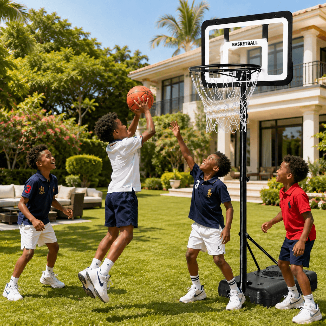 Panier de Basket Réglable Enfant – Jusqu’à 2,70 m