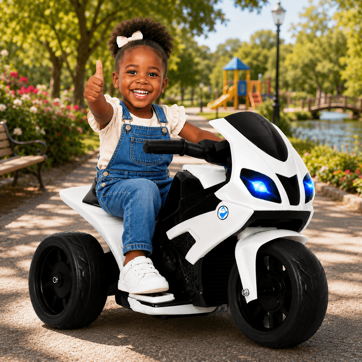 Moto Électrique Enfant 3 Roues – Style Sport & Sécurité